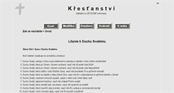 Desktop Screenshot of christianity.cz